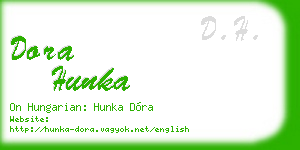 dora hunka business card